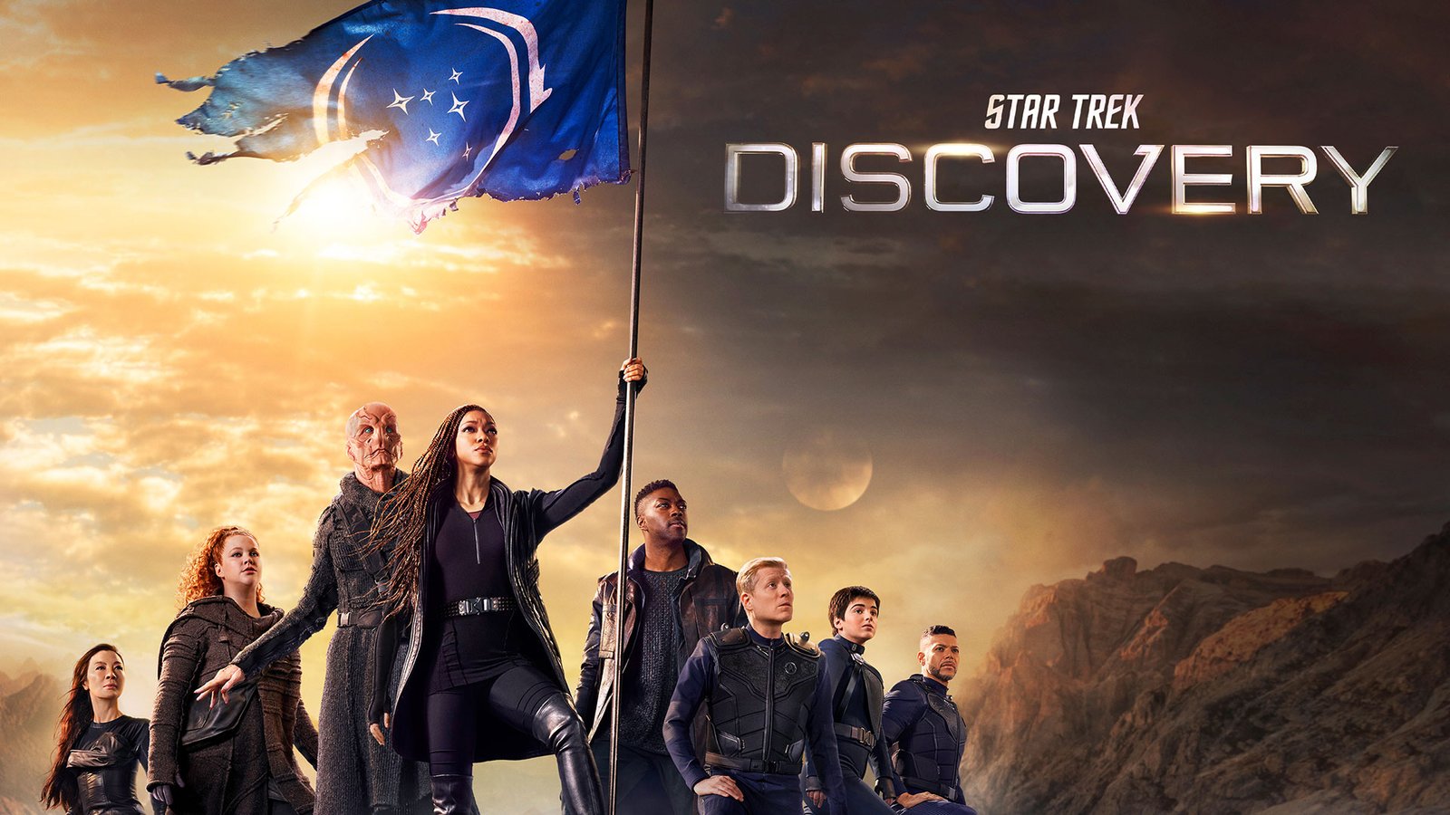 Star Trek Discovery - https://www.primevideo.com/-/pt/detail/Star-Trek-Discovery/0JBGM6L1XK5O2FKVY6IPKPFTRK